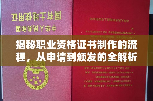 资中揭秘职业资格证书制作的流程，从申请到颁发的全解析